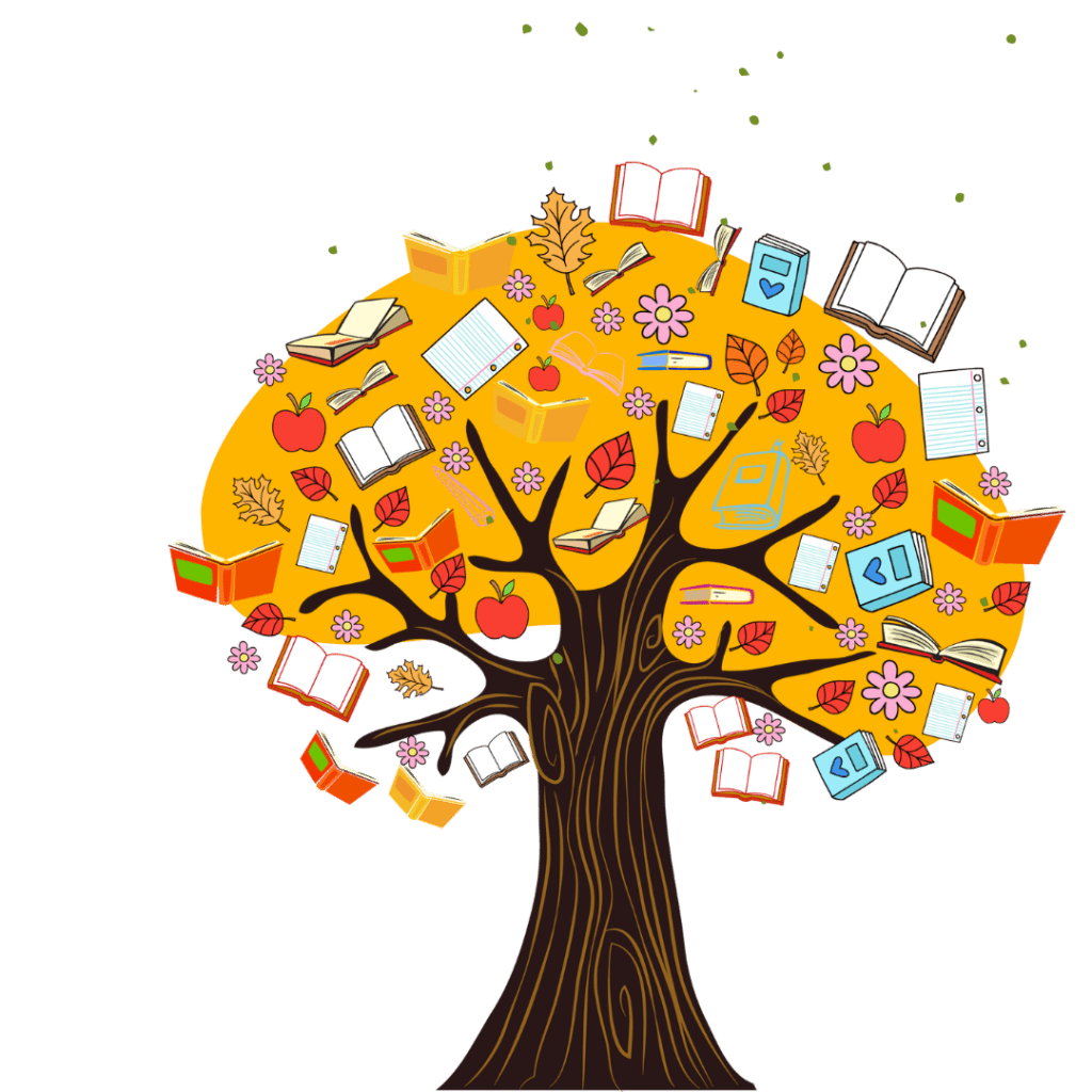 Book tree yellow